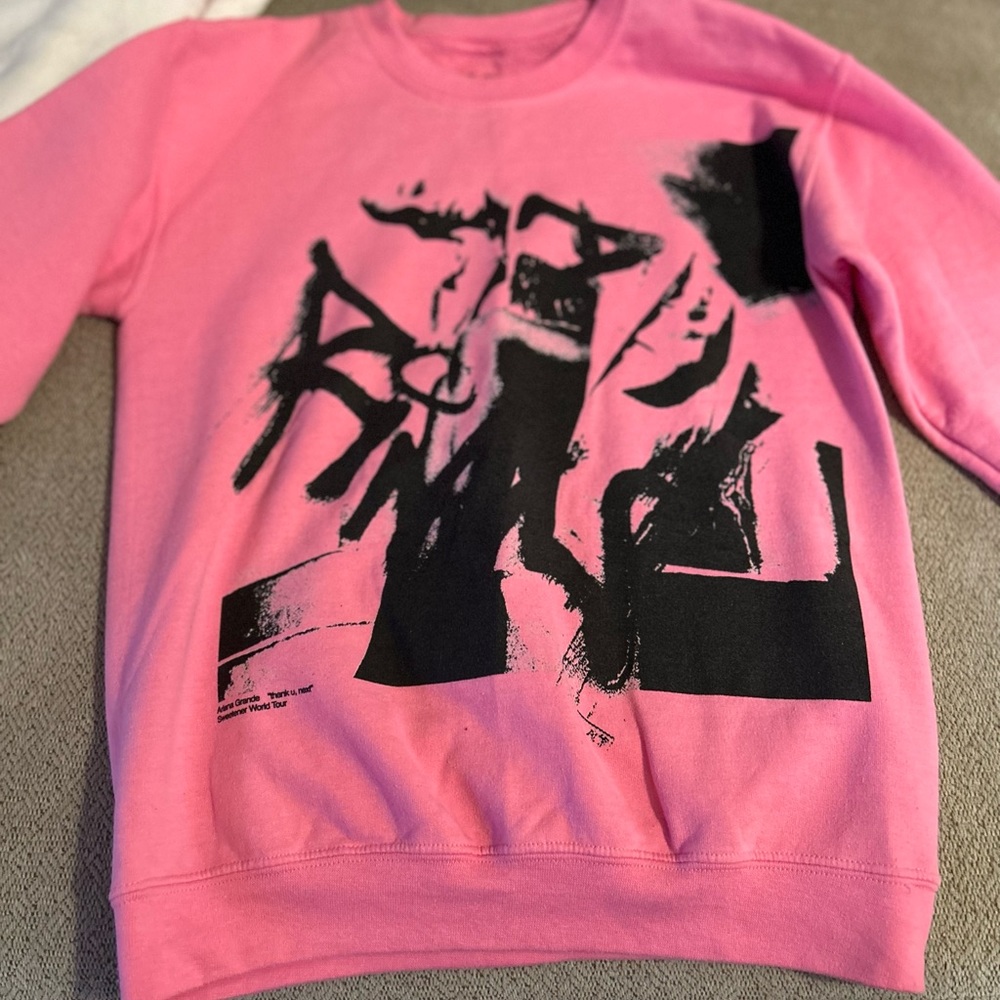 Pink Ariana Grande sweatshirt